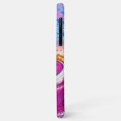 Roze goudglittermarmer van classy Case-Mate iPhone case (Achterkant/links)