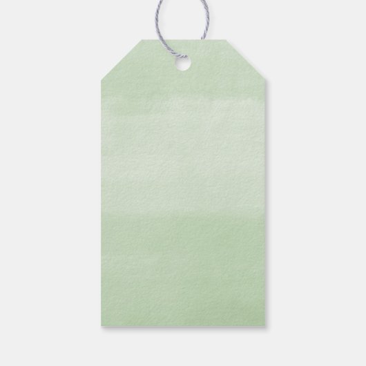 Roze goudgroen eerste communiqué baptisme cadeaulabel (Achterkant)