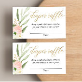 Roze goudgroene baby showers, tapijten informatiekaartje