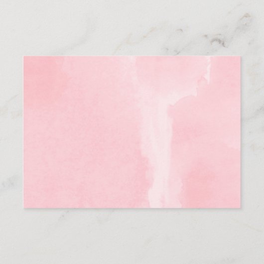 Roze goudharten valentijnen meisjesboeken voor bab informatiekaartje (Achterkant)