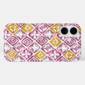 Roze goudhoudende etnische diamantTegels Case-Mate iPhone Case (Achterkant (horizontaal))