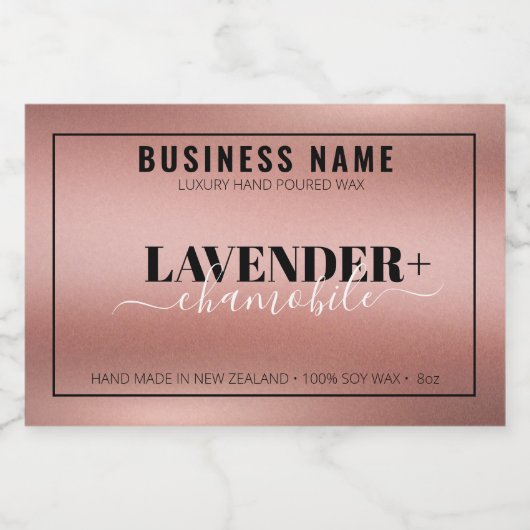 Roze goudkaarsenetiket, kaarsvormig Sticker, afdru Voedselcontainer Etiket (Enkel label)