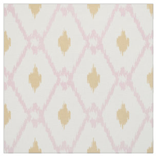 Roze goudkleurig drievoudig diamantpatroon stof