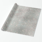 Roze goudkleurig eiwit - sparkly Diamond metallisc Cadeaupapier (Uitgerold)