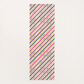 Roze goudkleurige strips Yoga Mat (Achterkant)