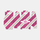 Roze & goudkleurige tas bedankdoosjes (Uitgevouwen)