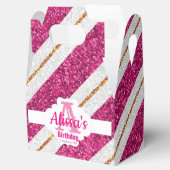 Roze & goudkleurige tas bedankdoosjes (Geopend)