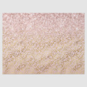 Roze goudluipaard afdrukken Blush Glitter     Tissuepapier (Voorkant)