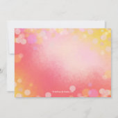 Roze goudoudere tienmeisjes verjaardag kaart (Achterkant)