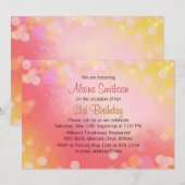 Roze goudoudere tienmeisjes verjaardag kaart (Voorkant / Achterkant)