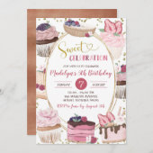 Roze goudpaart Levendige feestdag Kaart (Voorkant / Achterkant)