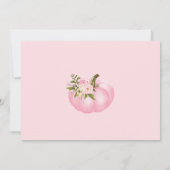 Roze goudpompoen 1e verjaardag Noite herfst Herfst Kaart (Achterkant)