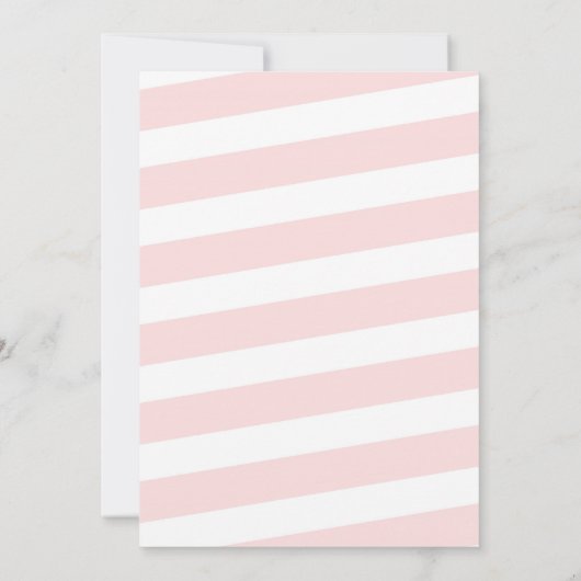 Roze goudpompoen Baby shower Kaart (Achterkant)