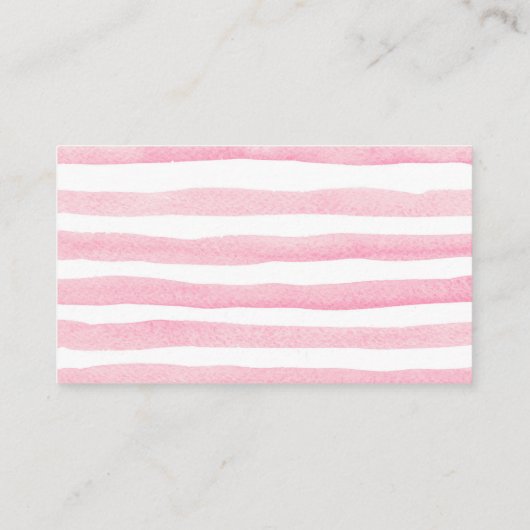 Roze goudpompoen Baby shower luieraffle Informatiekaartje (Achterkant)