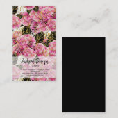 Roze goudpons visitekaartje (Voorkant / Achterkant)