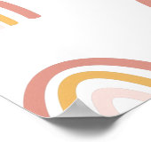 Roze/goudregenbogen koken het Poster van het kalfs (Hoek)