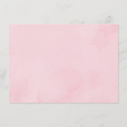 Roze goudRozen Pompoenen Baby shower Dappere Raffl Informatiekaartje (Achterkant)