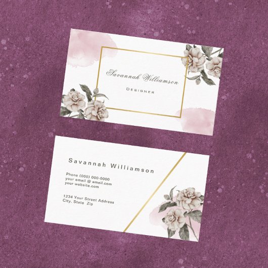 roze goudRozen Visitekaartje