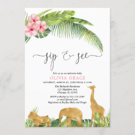 Roze goudsip en zie safari oerwoud met groene ogen kaart