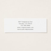 Roze goudstaafje voor het winnen van wilde bloem B Mini Visitekaartjes (Achterkant)