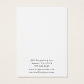 Roze goudstaafje voor het winnen van wilde bloem B Visitekaartje (Achterkant)