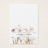 Roze goudstaafje voor het winnen van wilde bloem B Visitekaartje (Voorkant)