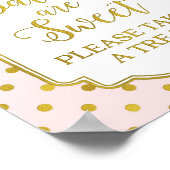 Roze goudStippen Babies zijn zoete favoriete borde Poster (Hoek)