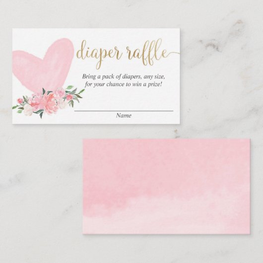 Roze goudValentijnsdag - Dappere goederenkaarten Informatiekaartje (Voorkant / Achterkant)