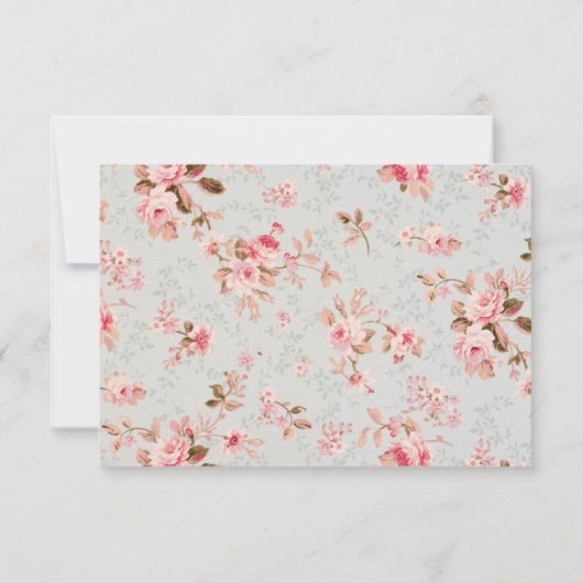  roze goudvezel RSVP kaartje (Achterkant)