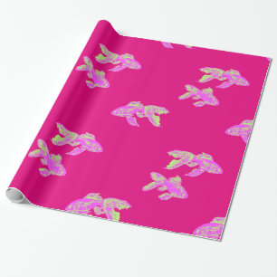 roze goudvispatroon cadeaupapier