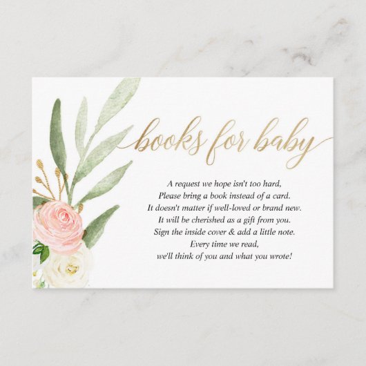 Roze goudvoorraad boeken voor het aanvragen van ba informatiekaartje (Voorkant)