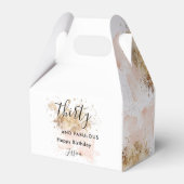 Roze goudWaterverf 30 en verbluffende 30e verjaard Bedankdoosjes (Achterkant)