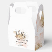 Roze goudWaterverf 30 en verbluffende 30e verjaard Bedankdoosjes (Geopend)