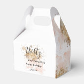 Roze goudWaterverf 30 en verbluffende 30e verjaard Bedankdoosjes (Voorkant Zijde)