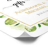 Roze goureuze chemicaliën - "Kaarten & cadeaus"-te Poster (Hoek)