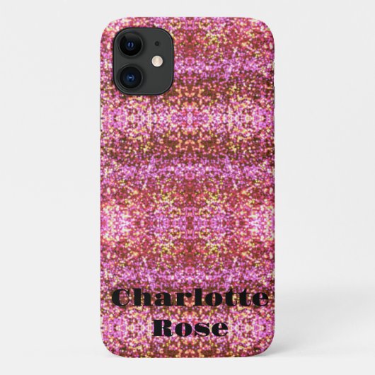Roze goureuzige glans Case-Mate iPhone case (Achterkant)