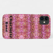 Roze goureuzige glans Case-Mate iPhone case (Achterkant (horizontaal))