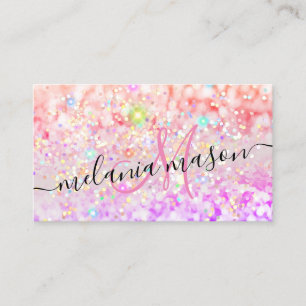 Roze gouwe Waterverf Alcohol Inkt Glitter Bu Visitekaartje