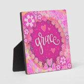 Roze Grace Inspirerend Bloemen  Fotoplaat (Voorkant)
