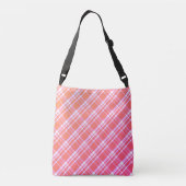 Roze gradiënt Big Pset Crossbody Bag Tas (Achterkant)