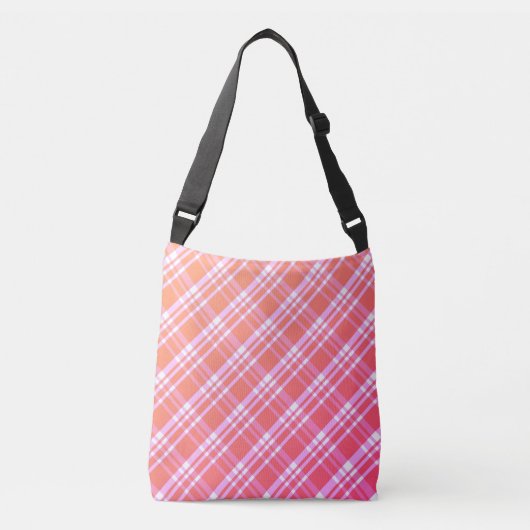 Roze gradiënt Big Pset Crossbody Bag Tas (Voorkant)