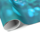 Roze gradiënt Blauw Blauwgroen Sparkle Trendy Glit Cadeaupapier (Rol Hoek)