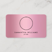 Roze Gradient Custom QR Foto Visitekaartje (Voorkant)
