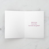 Roze Gradiënt Damast Foto Kaart (Binnen)