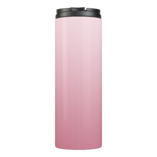 Roze Gradient Handschrift Gepersonaliseerde tante Thermosbeker (Achterkant)