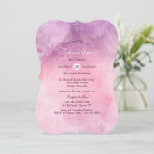 Roze Gradient Invitation Kaart (Staand voorkant)