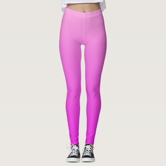 Roze gradiënt leggings (Voorkant)
