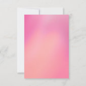 Roze Gradiënt Moderne Trendy Sweet 16 Verjaardag Kaart (Achterkant)
