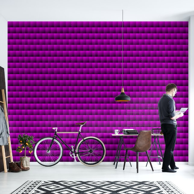 Roze gradiënt ombre behang (Woonkamer)