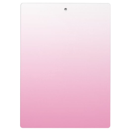 Roze gradiënt Ombre gepersonaliseerd Klembord (Achterkant)
